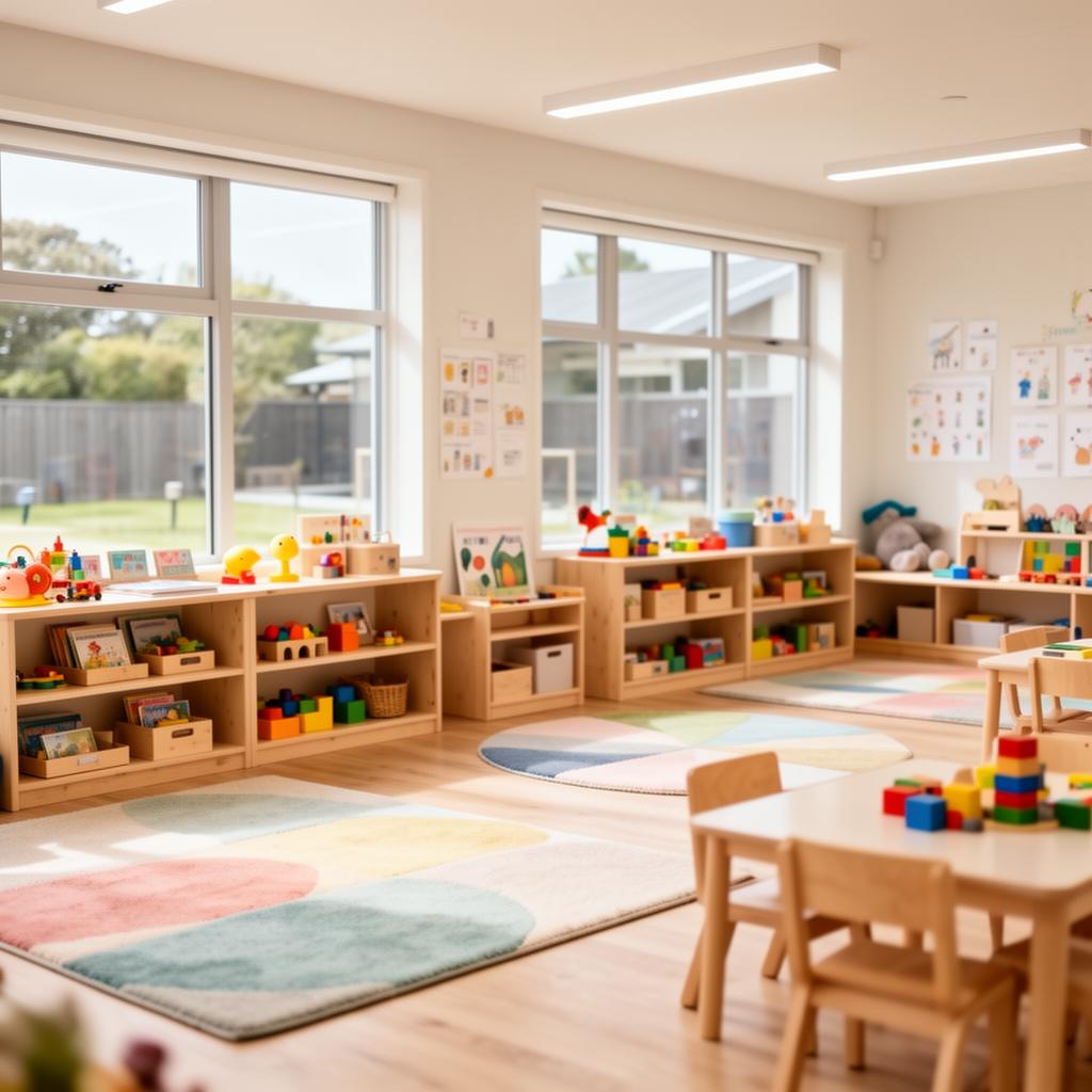 Children playing at a New Zealand childcare centre